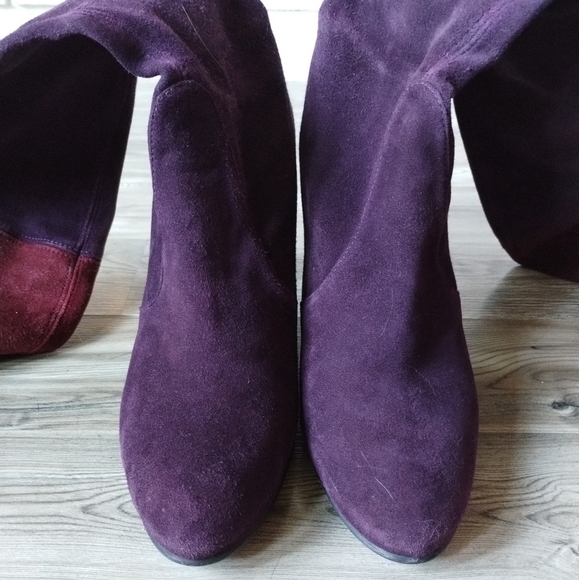 Stuart Weitzman Troika Thigh High Suede Tri-Color Boots Women's Size 9 - Picture 3 of 7